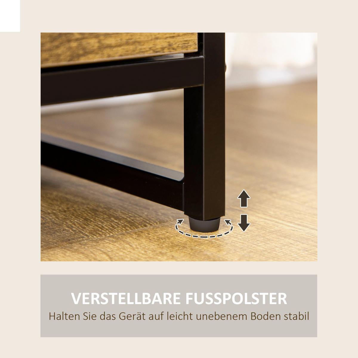 KOMMODE Sideboard - Braun, Holzwerkstoff (30/92/84cm) - HOMCOM