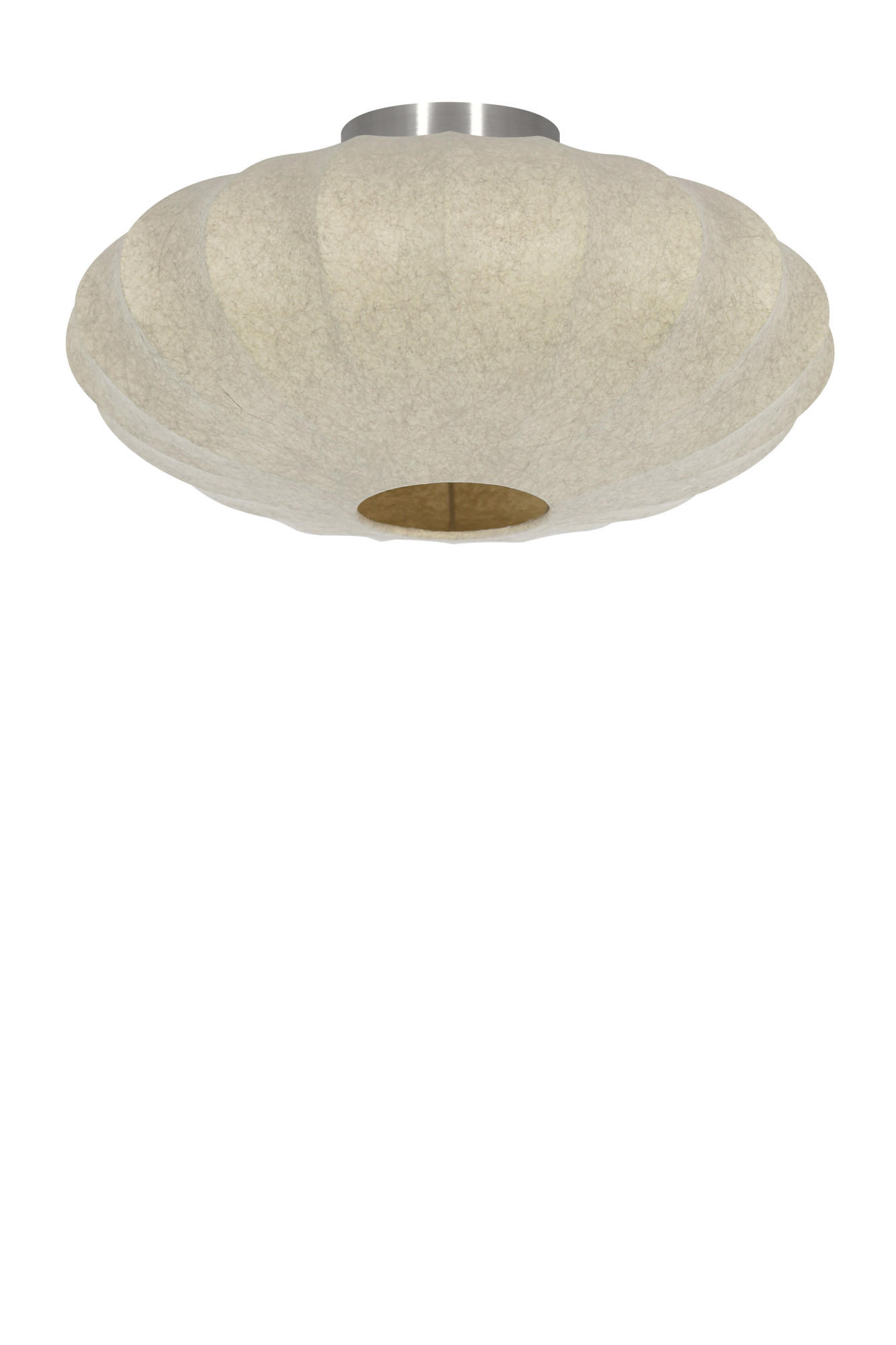 DECKENLEUCHTE Fay Braun Ø40/17,5 cm - Braun, Kunststoff (40/40/17.5cm) - Light & Living