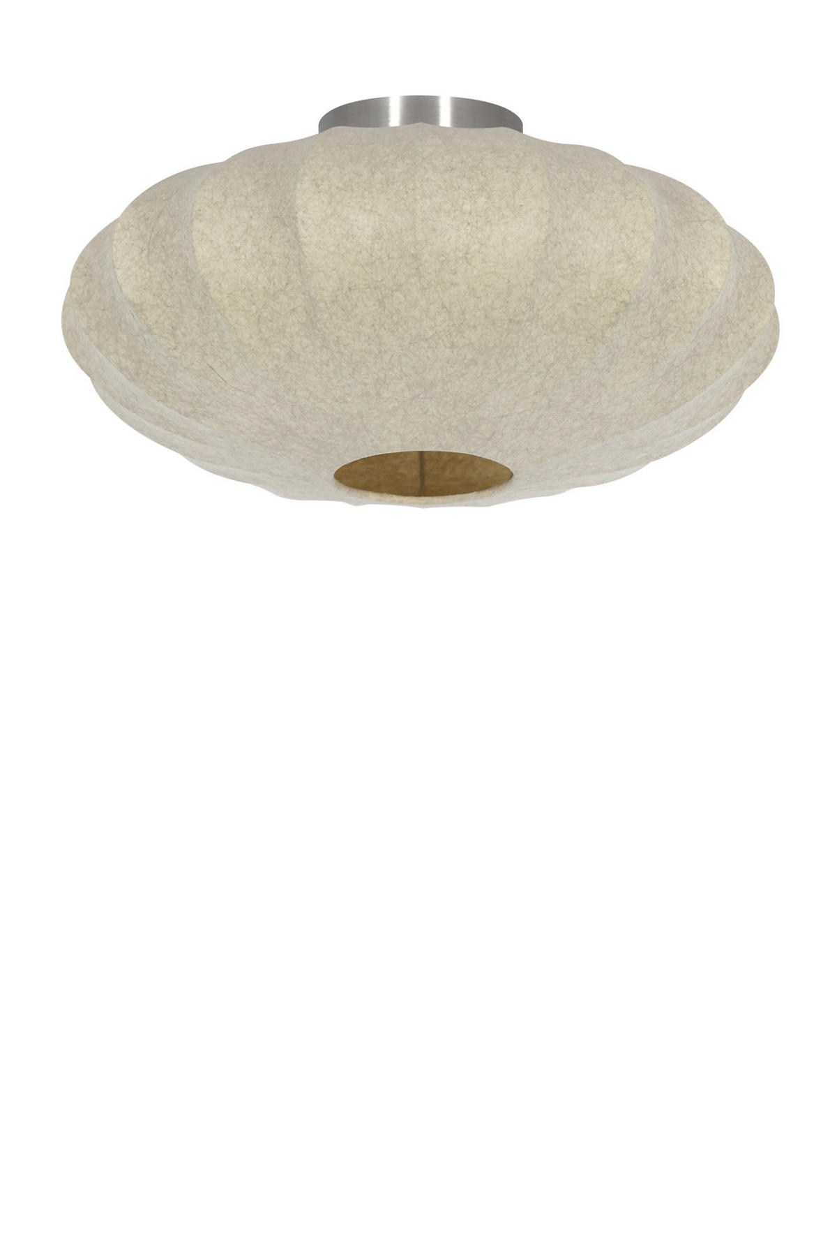DECKENLEUCHTE Fay Braun Ø40/17,5 cm - Braun, Kunststoff (40/40/17.5cm) - Light & Living