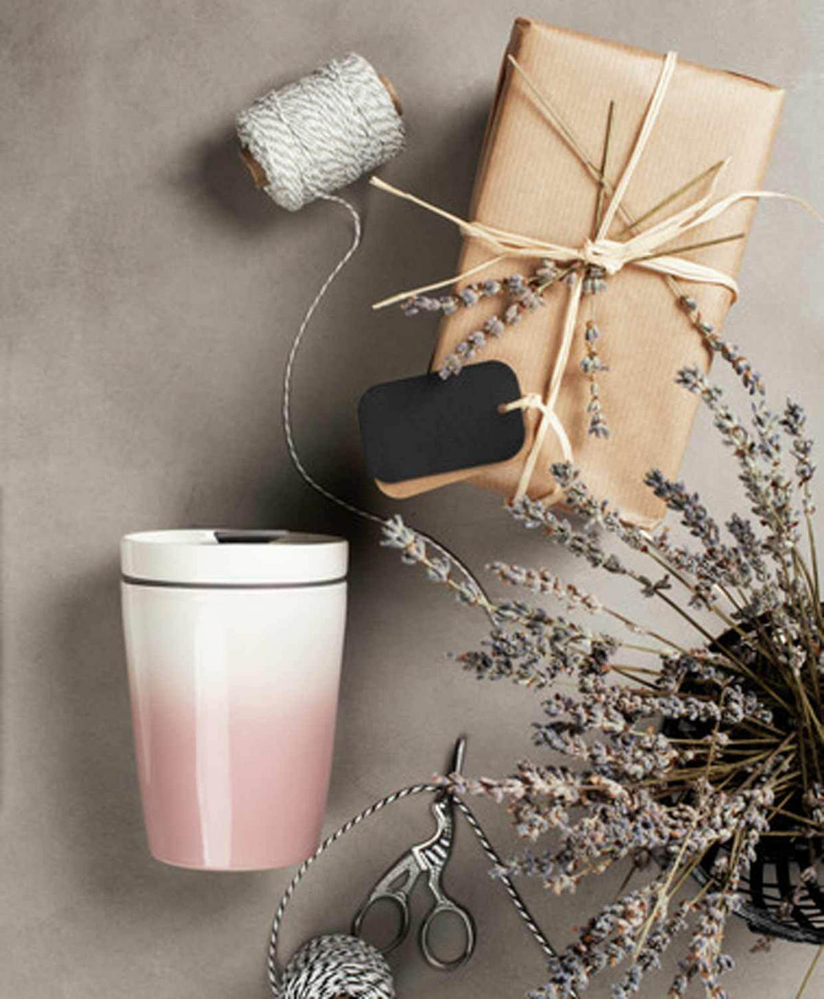 KAFFEEBECHER S Coffee To Go Powder 290 ml - Weiß/Rosa, Keramik (0.29L) - like.Villeroy & Boch