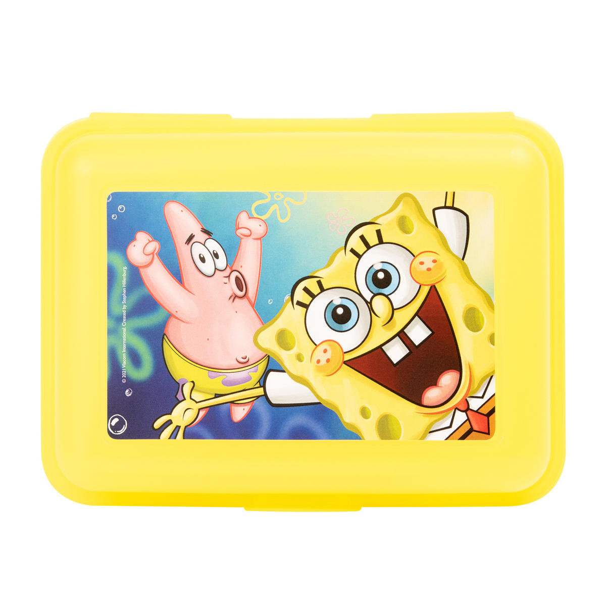 BROTDOSE Spongebob Schwammkopf Spongebob und Patrick Gelb 17,5 x 12,8 x 6,9 cm - Gelb, Kunststoff (17.5/6.9/12.8cm)