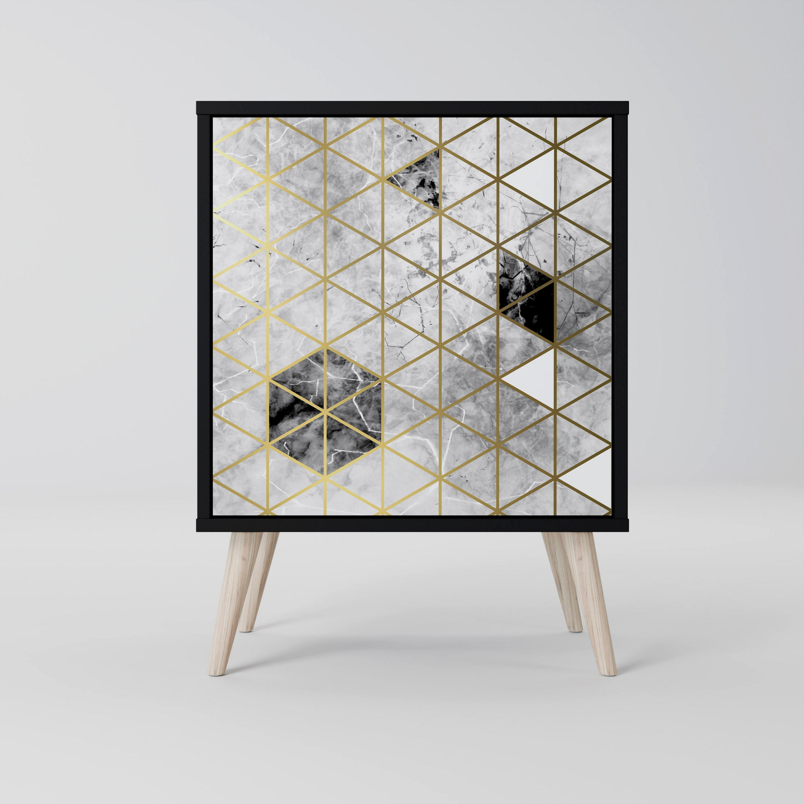 SpaceRebels Sideboard Schwarz 57.5x77.5x42 cm