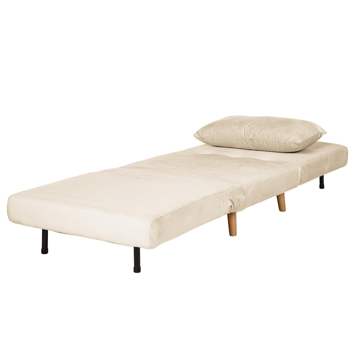 SCHLAFSESSEL - Buchefarben/Creme, Holz/Buchenholz (77/81/90cm) - home24