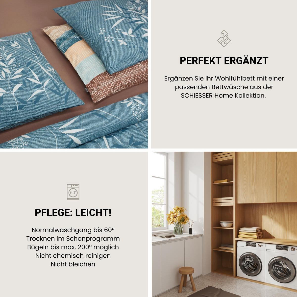 SPANNBETTLAKEN Elli - 97/3 - 100 x 200 cm - Braun - Braun, Textil (100/200cm) - SCHIESSER