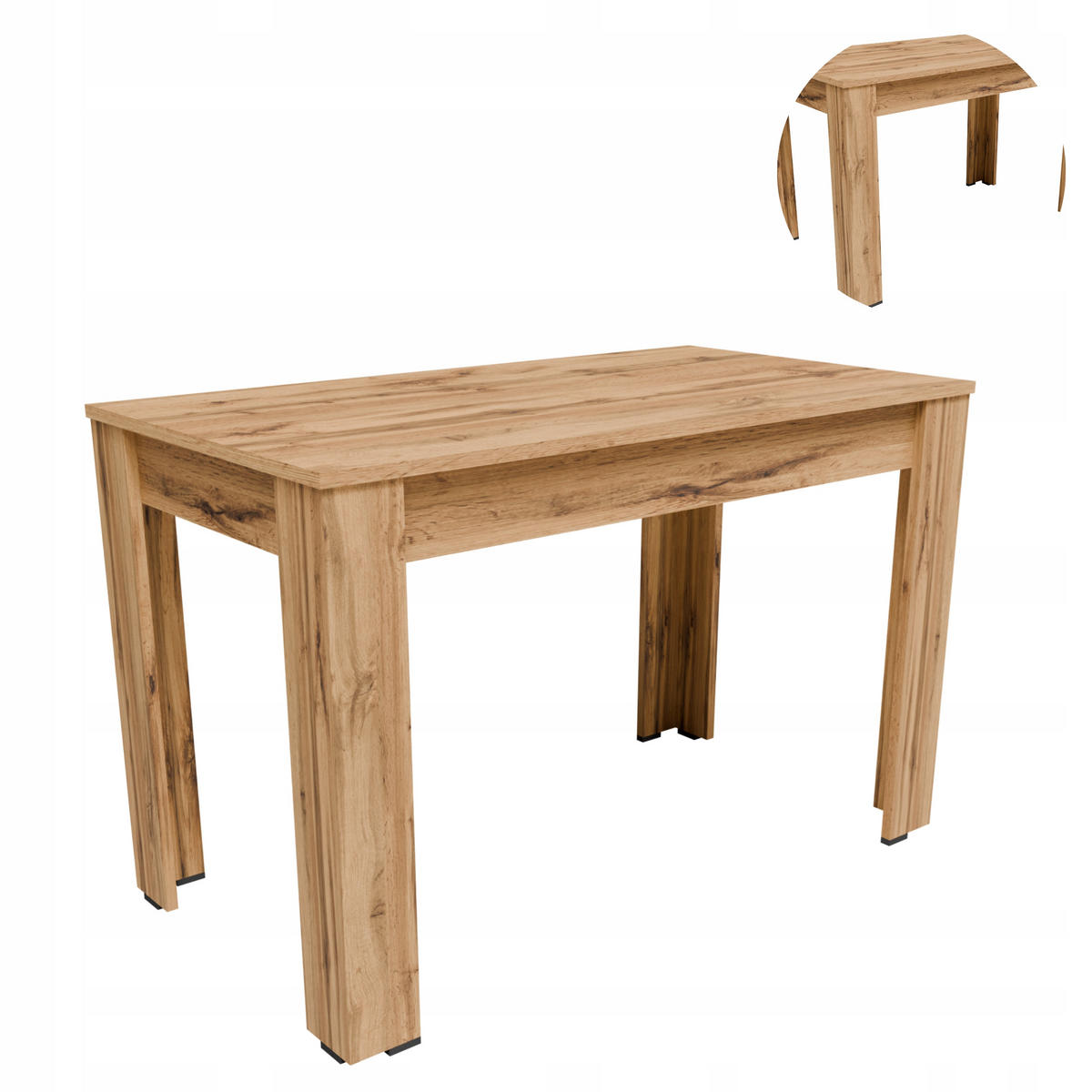 TISCH CR3- STERN Wotan Eiche 110/60/72,6 cm - Eiche Wotan, Holzwerkstoff (60/110/72.6cm)