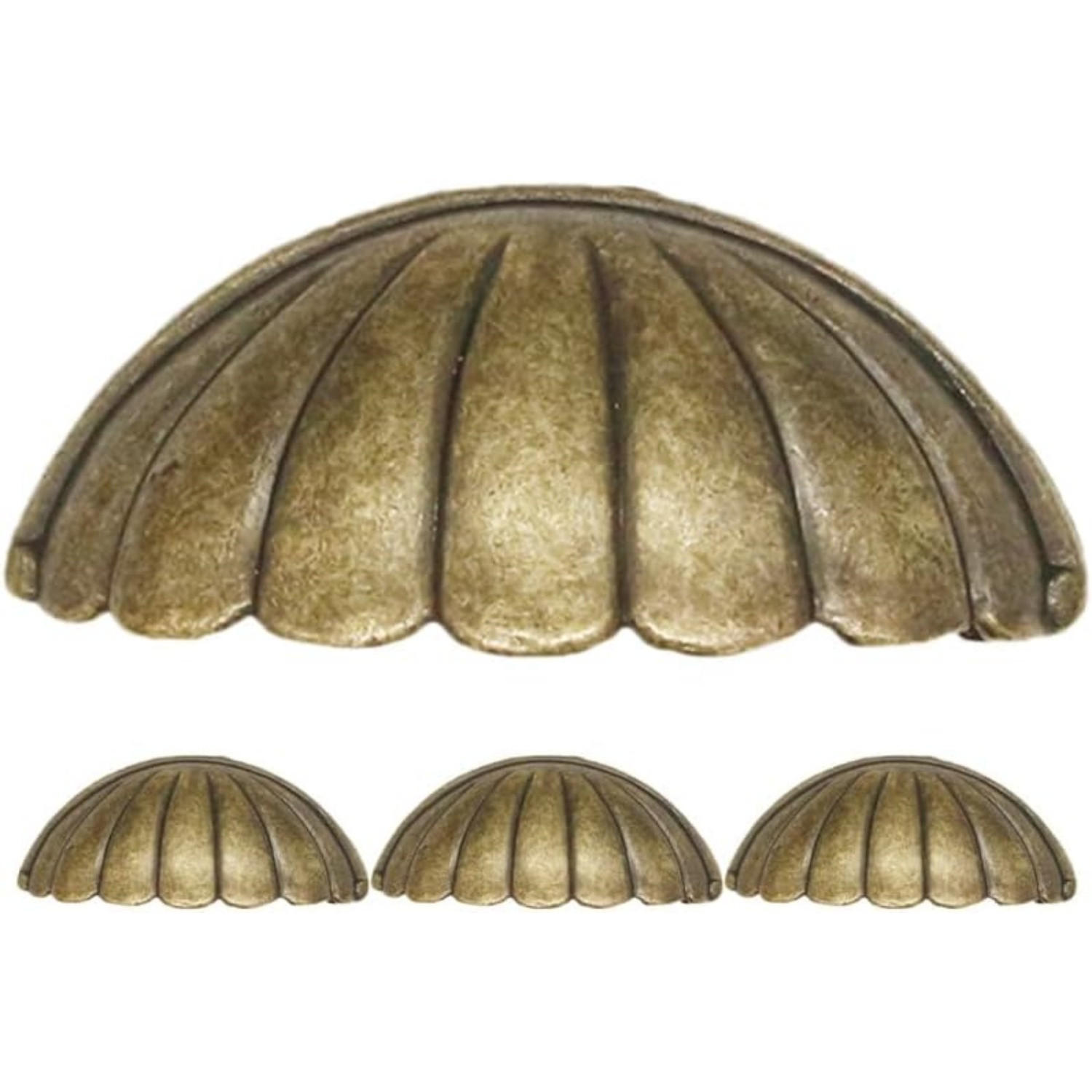 SCHRANKKNOPF 6er-Set - Goldfarben, Metall (3.2/3/7.6cm)