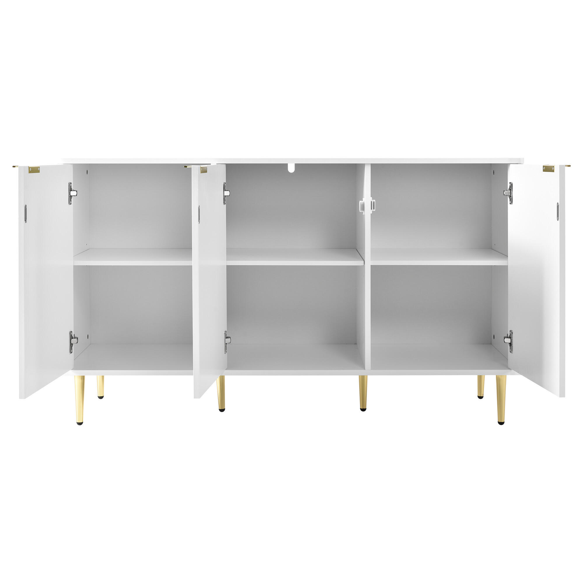 SIDEBOARD 127/45/75 cm weiß - Weiß, Holzwerkstoff (45/75/127cm) - Urban Meuble