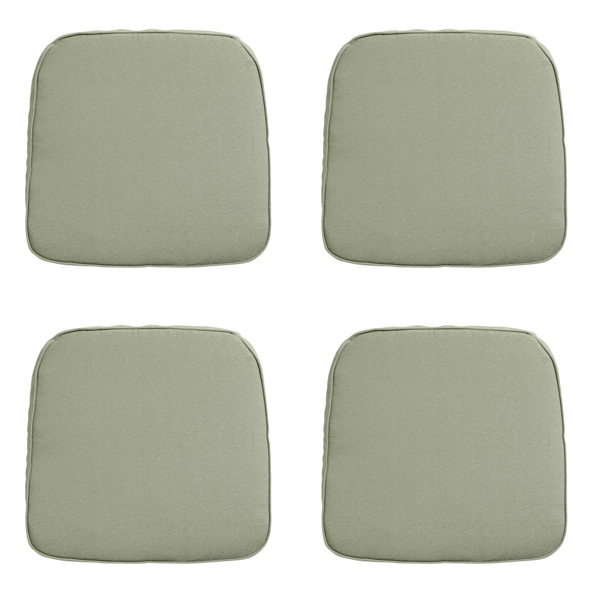 SITZKISSEN Panama 48/48 cm 4er-Set - Hellgrün, Textil (48/5/48cm) - Madison