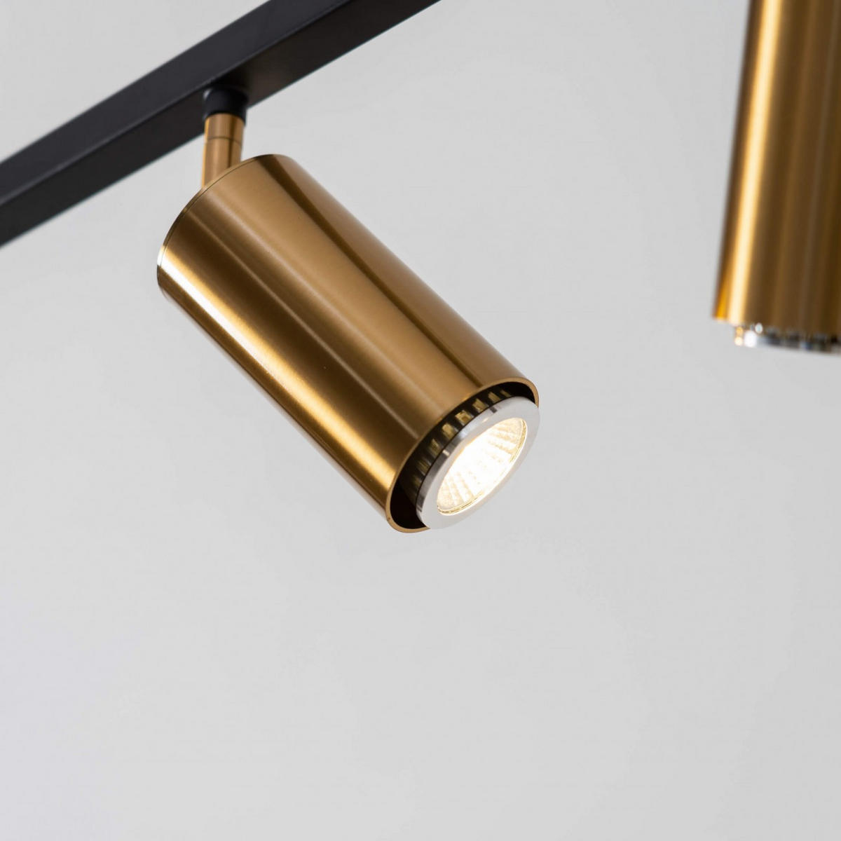 HÄNGELEUCHTE Tatiana, Schwarz und gold, 110cm - Goldfarben, Metall (110/110/110cm) - KOSILUM