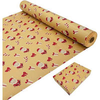 GESCHENKPAPIERROLLE Weihnachtsmann 43 cm x 20 m - Multicolor, Papier (43/0.1/2000cm)