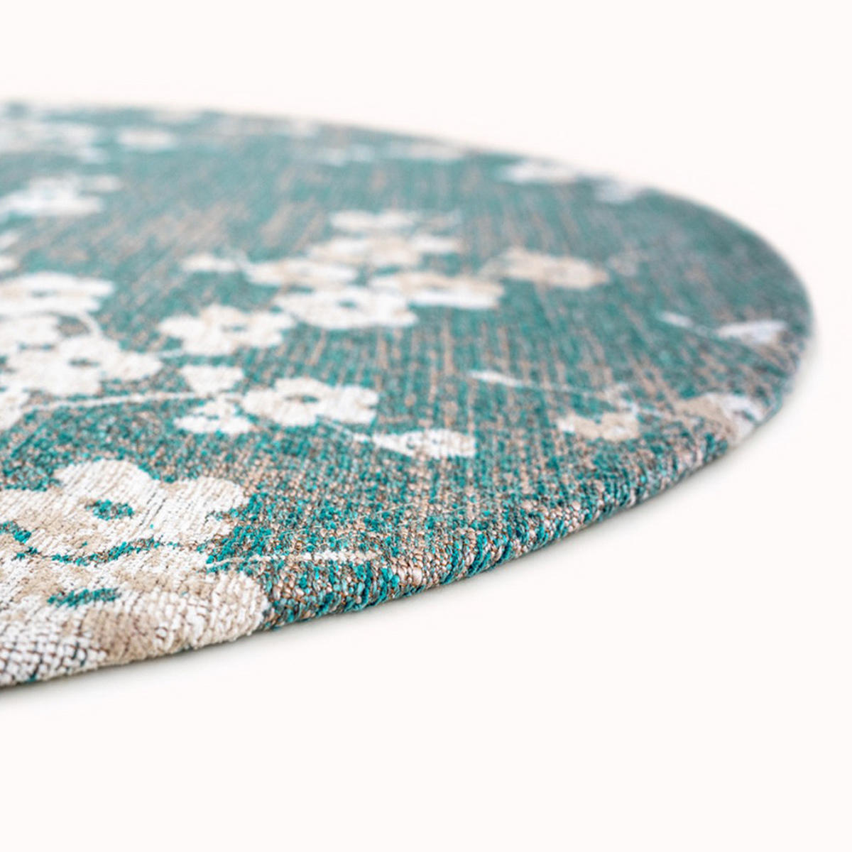 PREPROGA Lake Blue Sakura 140/140 cm - modra, umetna masa/tekstil (140/140cm) - Louis De Poortere