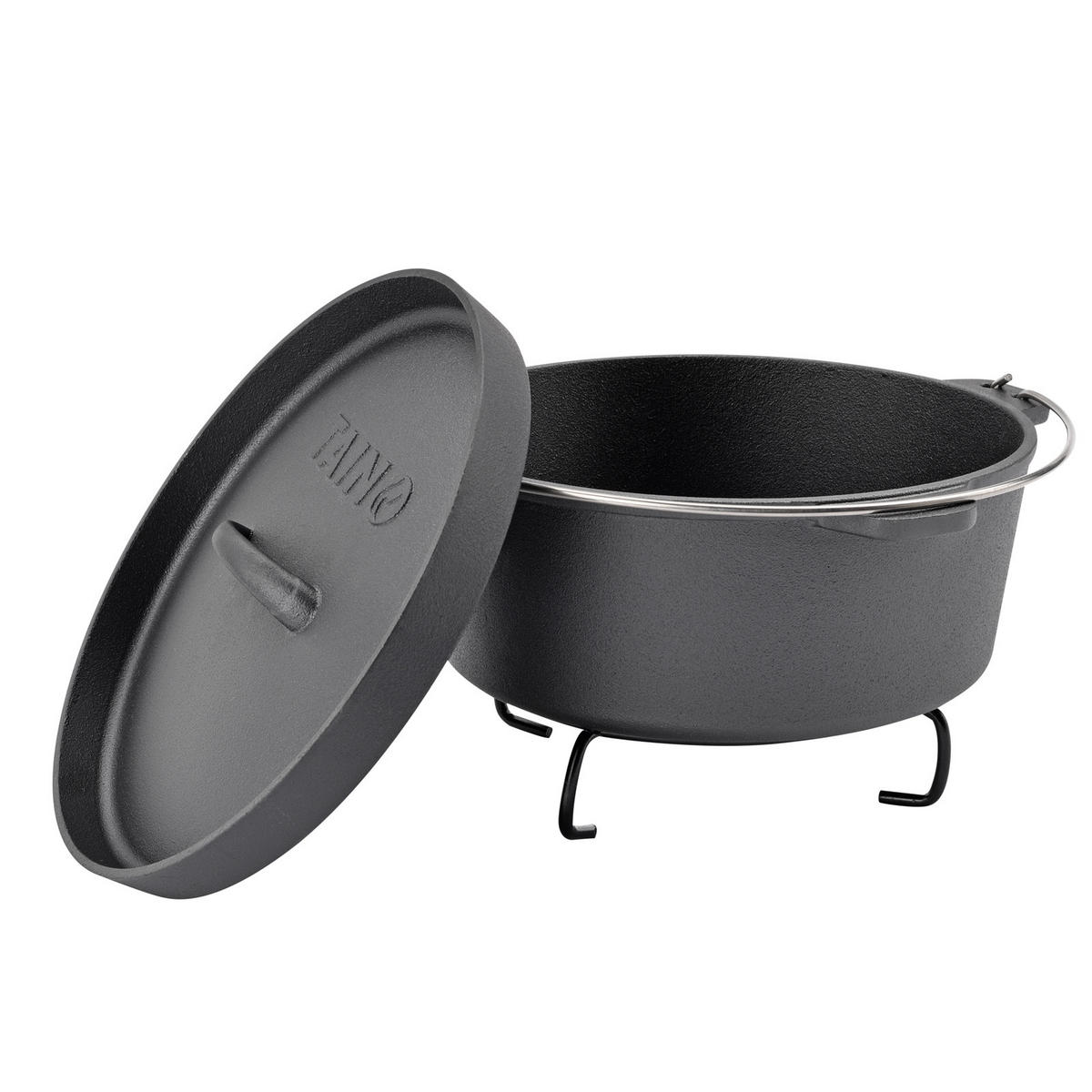 DUTCH OVEN 4L - Schwarz, Metall (24cm) - TAINO