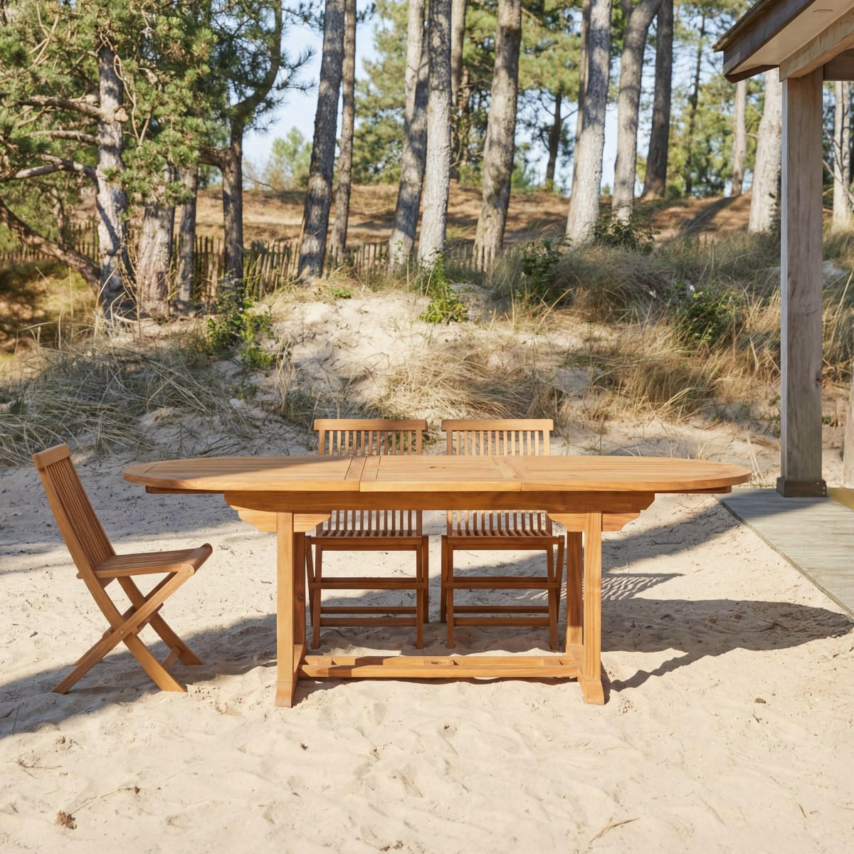 GARTENTISCH Capri Braun aus Akazie - Braun, Holz (100/160/75cm) - Tikamoon