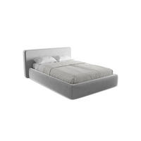 POLSTERBETT mit Bettkasten und Lattenrost 180x225 Grau - Schwarz/Grau, Kunststoff/Textil (140/200cm) - Makamii