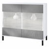 KOMMODE Bari Scratchy Metal - Silberfarben, Holzwerkstoff (92.5/83.5/35cm) - Vladon