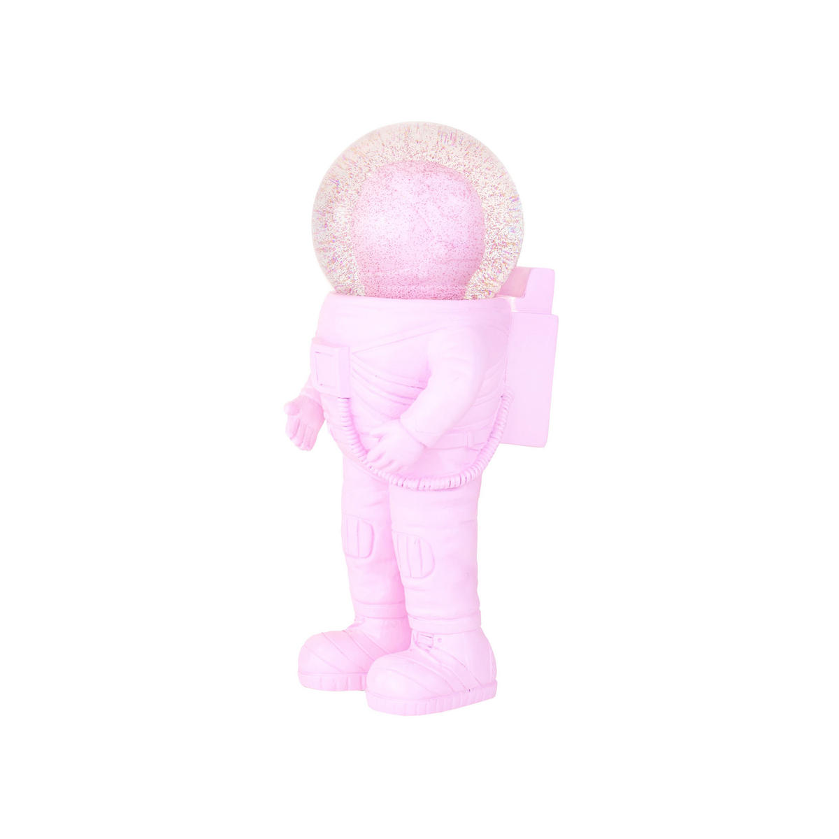 SCHNEEKUGEL Summerglobe The Astronauts Medium, Glas / Polyresin, Pink, 18 cm - Pink, Glas (8/18/9cm) - Donkey Products