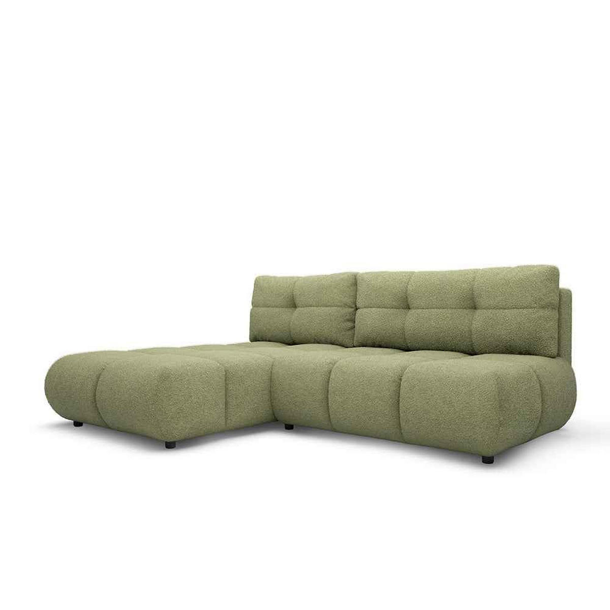 ECKSOFA Milorya Olivgrün - Olivgrün, Textil (230/90/170cm) - Pillovely