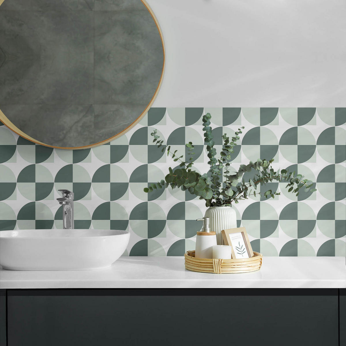 WANDPANEEL 100x50 cm selbstklebend Circona - Hellgrau, Kunststoff (50/1.6/100cm) - Wallfluent