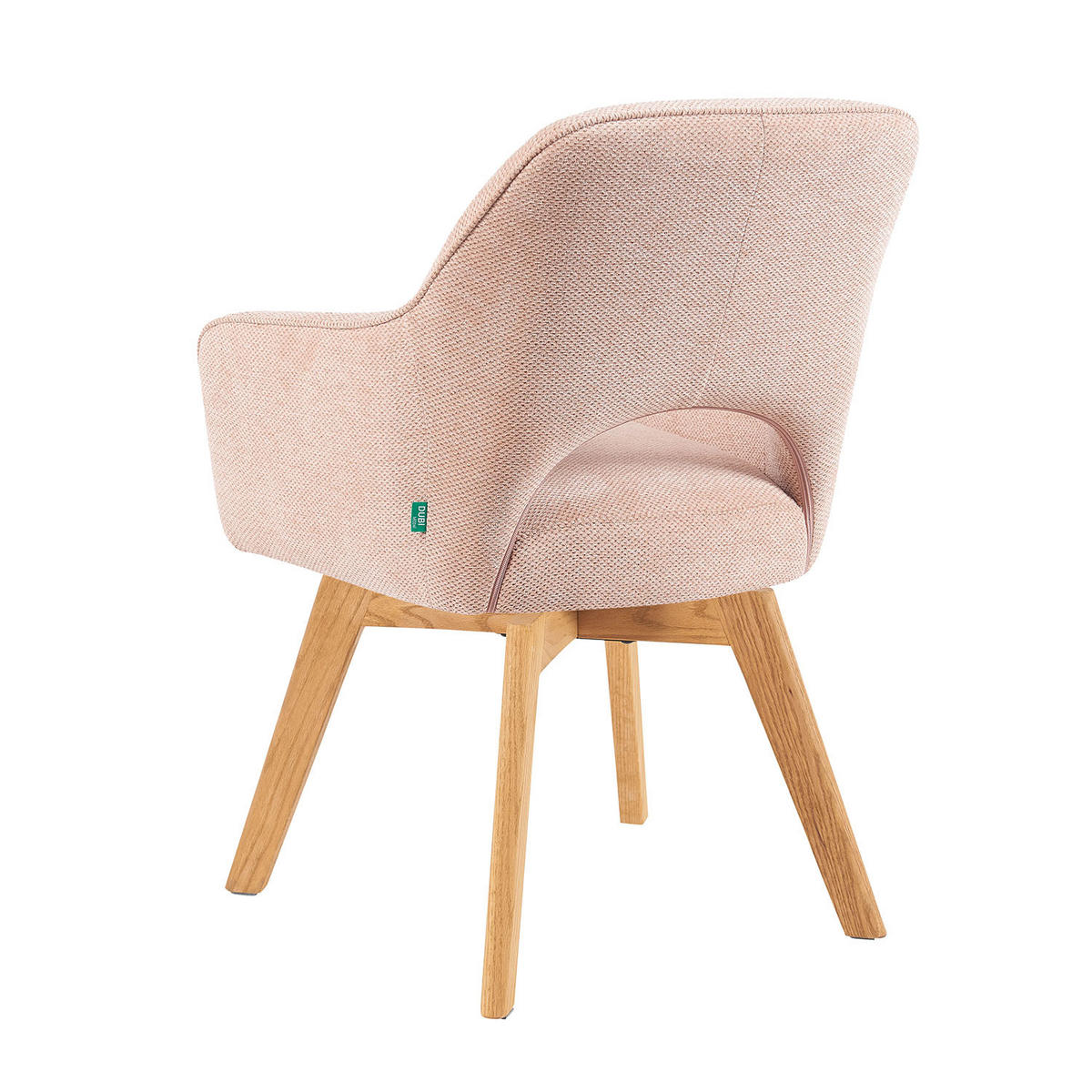 DREHSTUHL Mika-Mara - Honigeiche/Rosa, Eichenholz/Holz (60/87/65cm) - DUBI Möbel