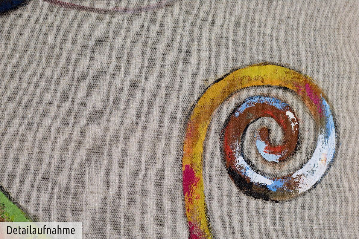 OLEJOMAĽBA 60/80 cm, Zvieratá - sivá, drevo/textil (60/80cm) - KUNSTLOFT