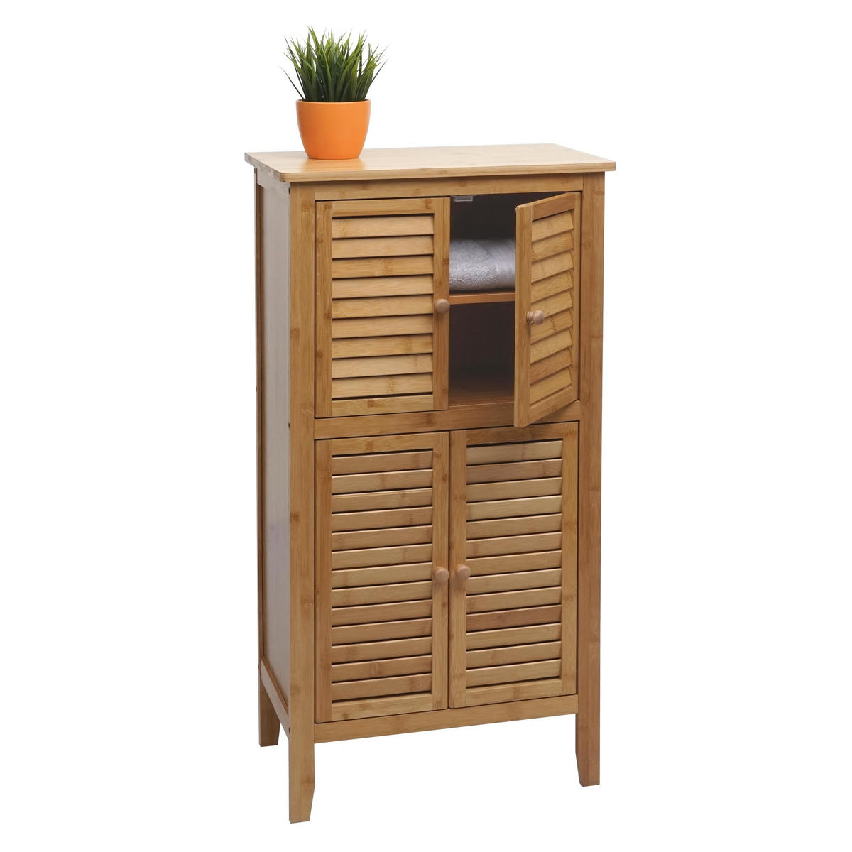 BADEZIMMERSCHRANK Braun - Braun, Holz (50/100/30cm) - MCW