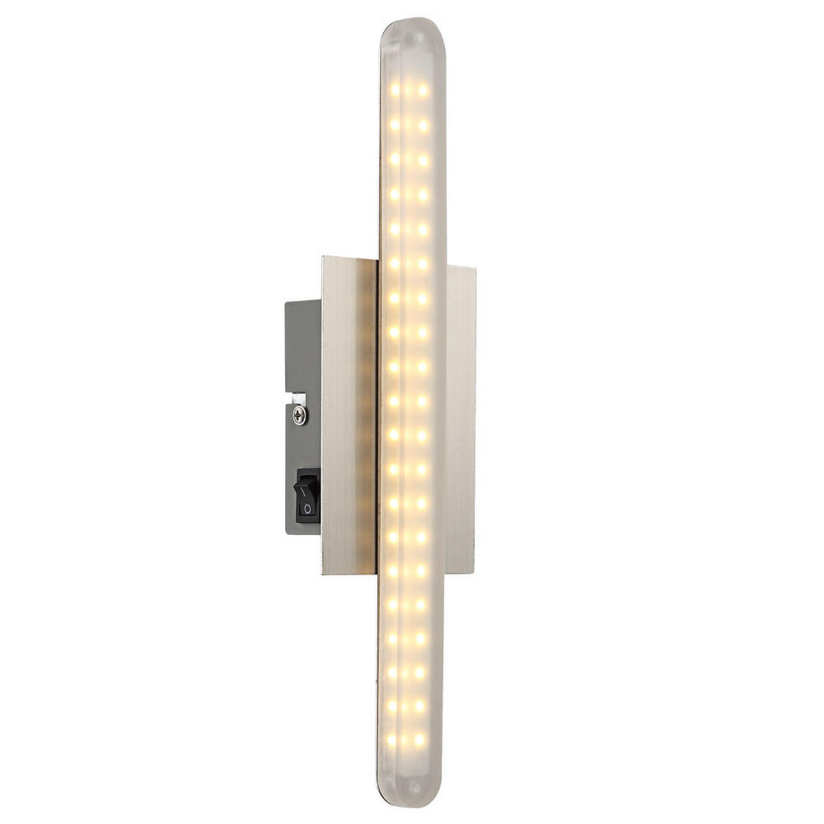 LED WANDLEUCHTE Metall Silber Matt - Silberfarben, Metall (7/5/30cm) - Globo Lighting