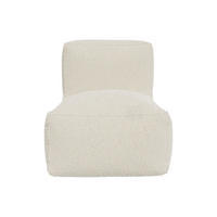 SESSEL mit gerader Rückenlehne - 1 Person - Stoff, Stoff - Gebrochenes Weiß - - Weiß, Textil (70/80/95cm) - Vente-Unique
