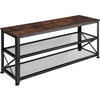 SCHUHREGAL Blackpool,101 x 30,5 x 45,5 cm,Industrial Holz dunkel, rustikal - Rostfarben, Holz (30.5/45.5/101cm) - tectake