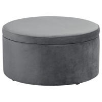 KINDERHOCKER Katyushka Samtvelours graphit - Graphitfarben, Kunststoff (60/32/60cm) - 58aufmkessel