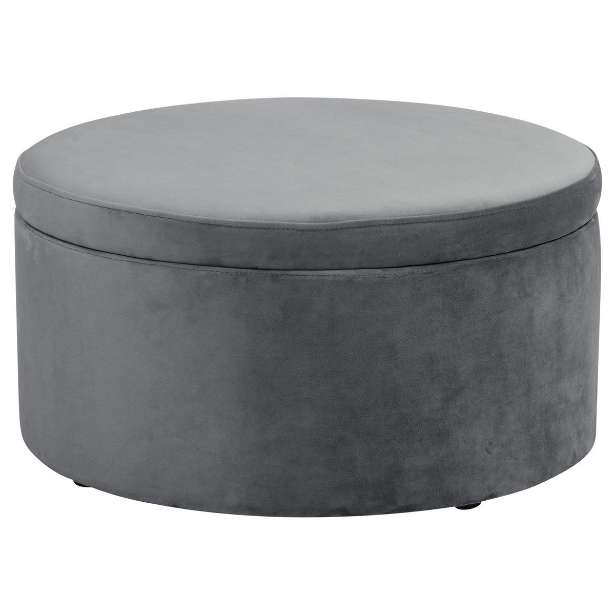 KINDERHOCKER Katyushka Samtvelours graphit - Graphitfarben, Kunststoff (60/32/60cm) - 58aufmkessel