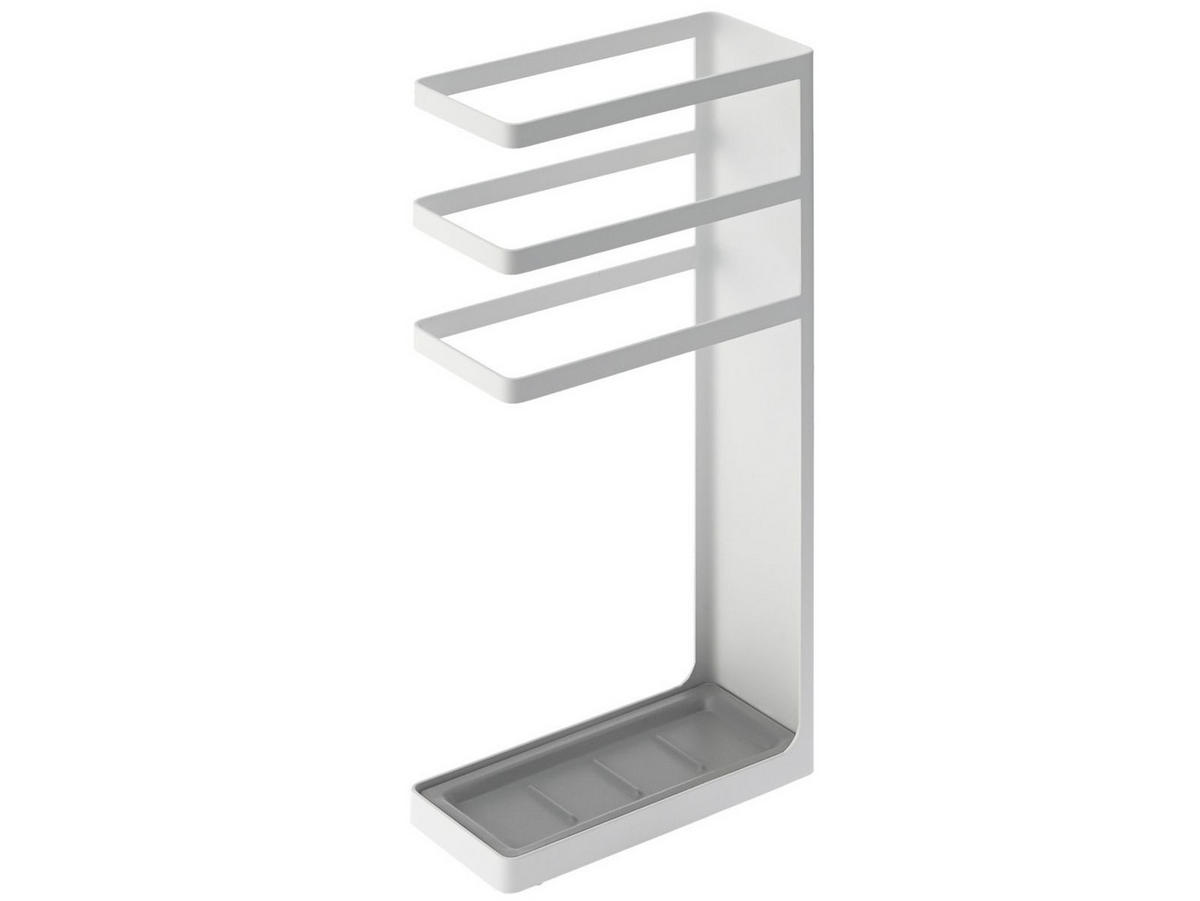 SCHIRMSTÄNDER Tower weiß 23/10/44 cm - Weiß, Metall (23/44/10cm) - Yamazaki