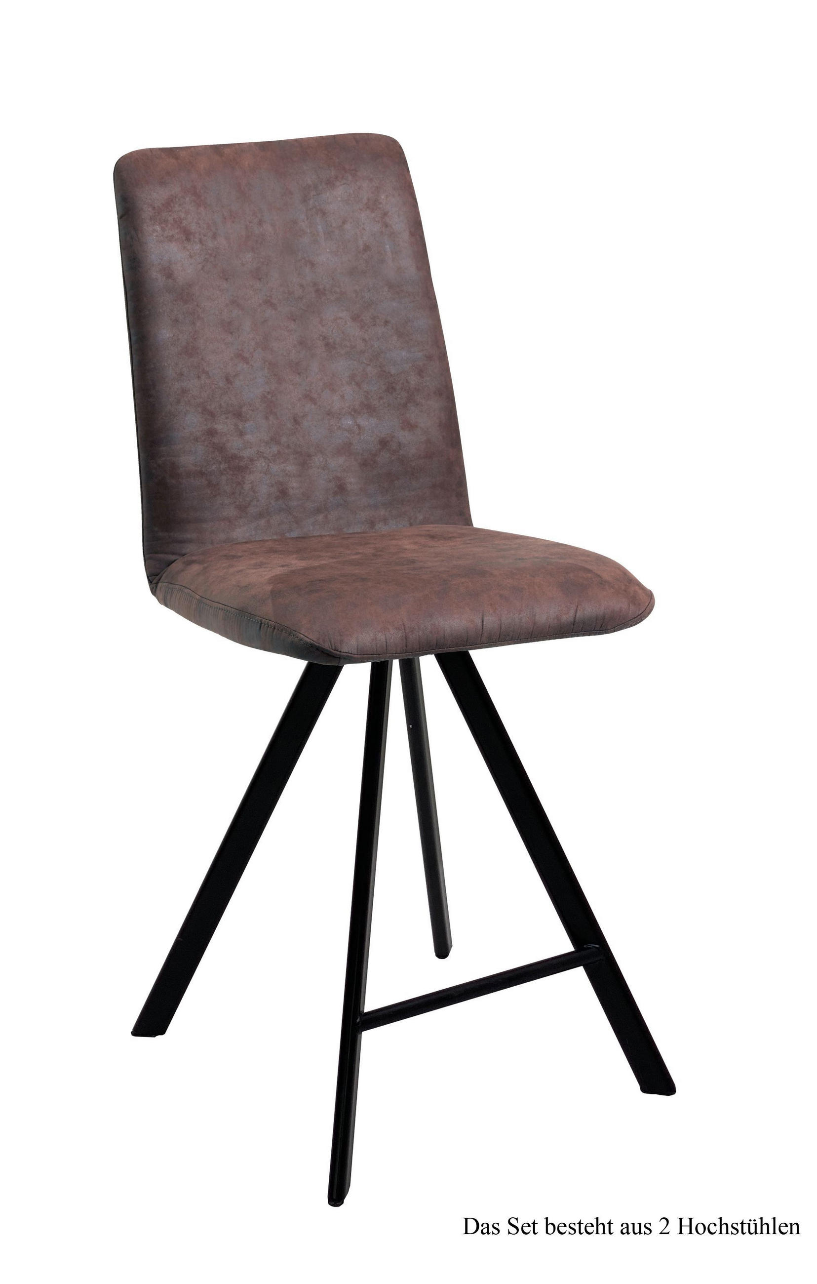 THEKENSTUHL (2er-Set) Deedee 47x109x60 Schwarz/Braun - Schwarz/Braun, Kunststoff (60/109/47cm) - 58aufmkessel