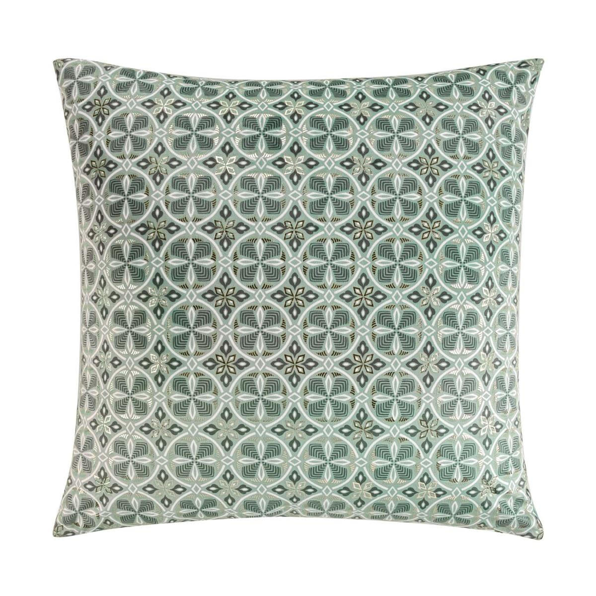 DEKO-KISSENBEZUG aus Velvet Joan 60/60 cm - Blau/Grün, Textil (60/60cm) - Douceur d´intérieur