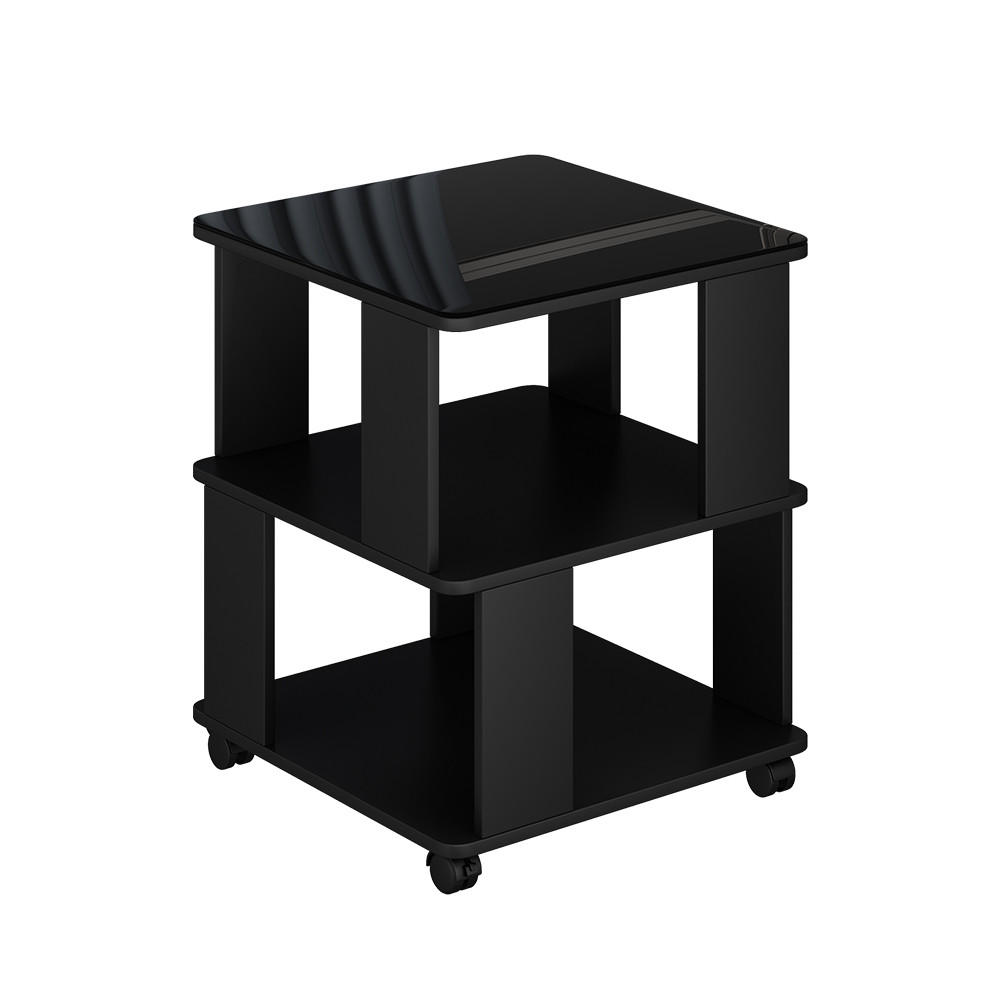 COUCHTISCH Velito Schwarz 50 x 50 cm - Schwarz, Holzwerkstoff (50/50/60.5cm) - Vicco
