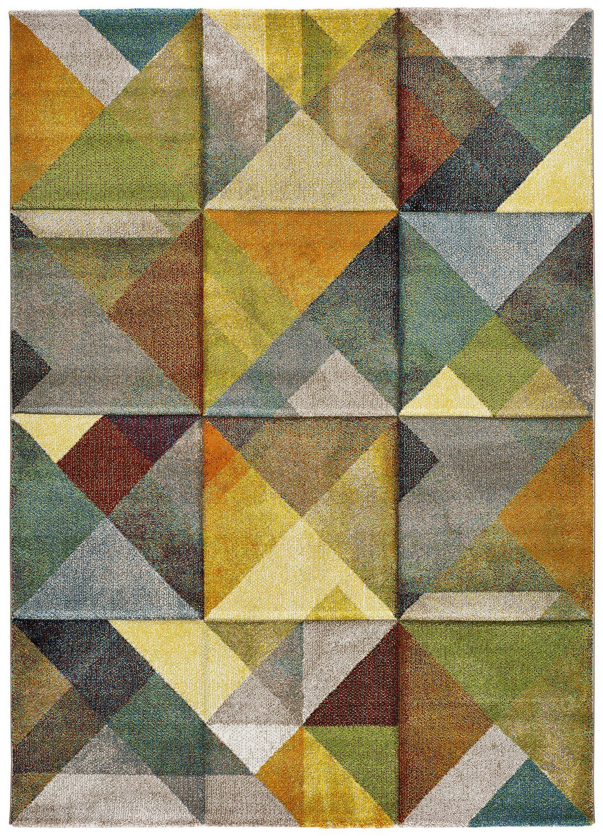 WEBTEPPICH Mehrfarbig Matrix 60/120 cm - Multicolor, Naturmaterialien/Textil (60/120cm) - Atticgo