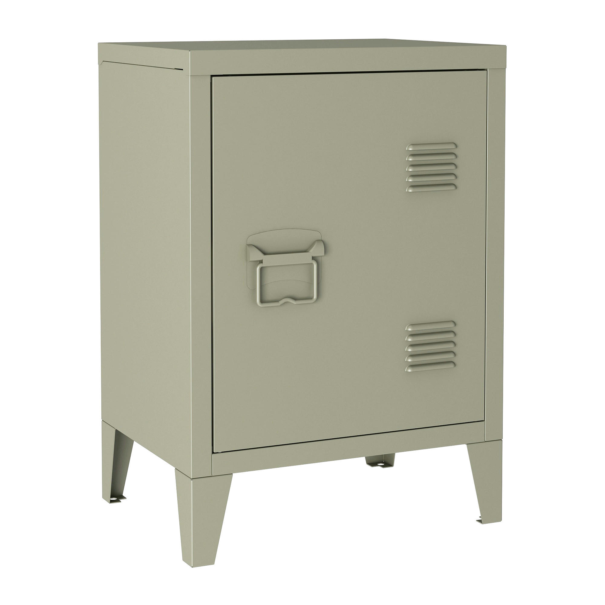 NACHTSCHRANK Inari - Braun, Metall (40/57/30cm) - [en.casa]