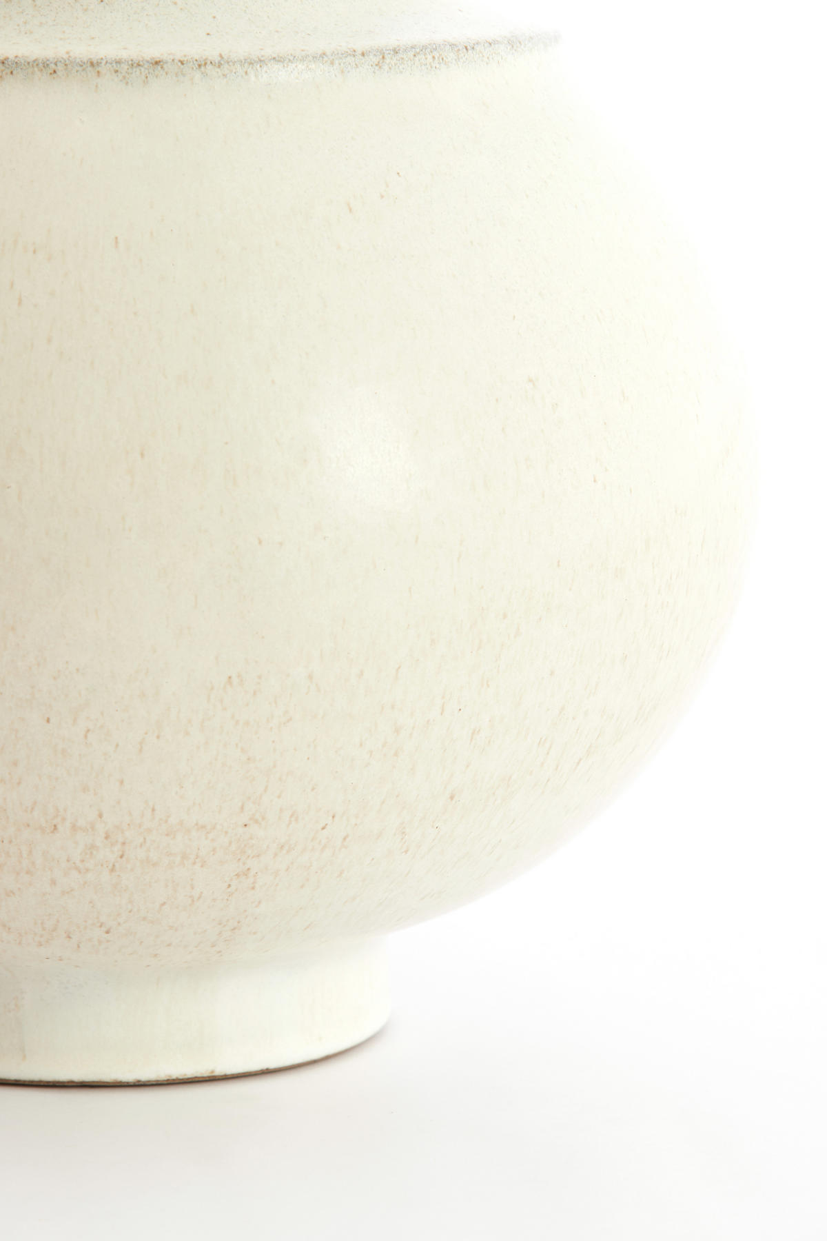 VAZE Lorea Weiß 29.5/29.5/25.5 cm - Weiß, Keramik (25.5cm) - Light & Living