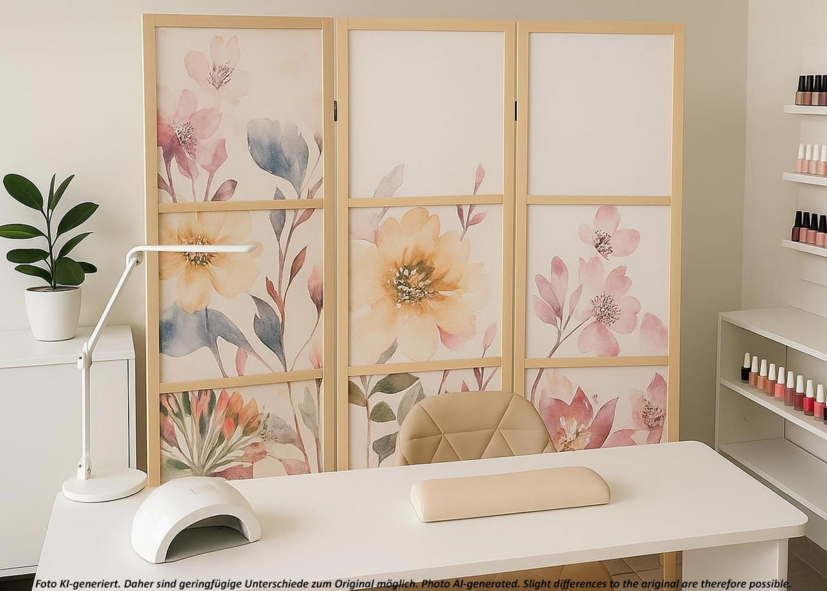 PARAVENT Pink - Pink, Holz (137/170/2cm) - MCW