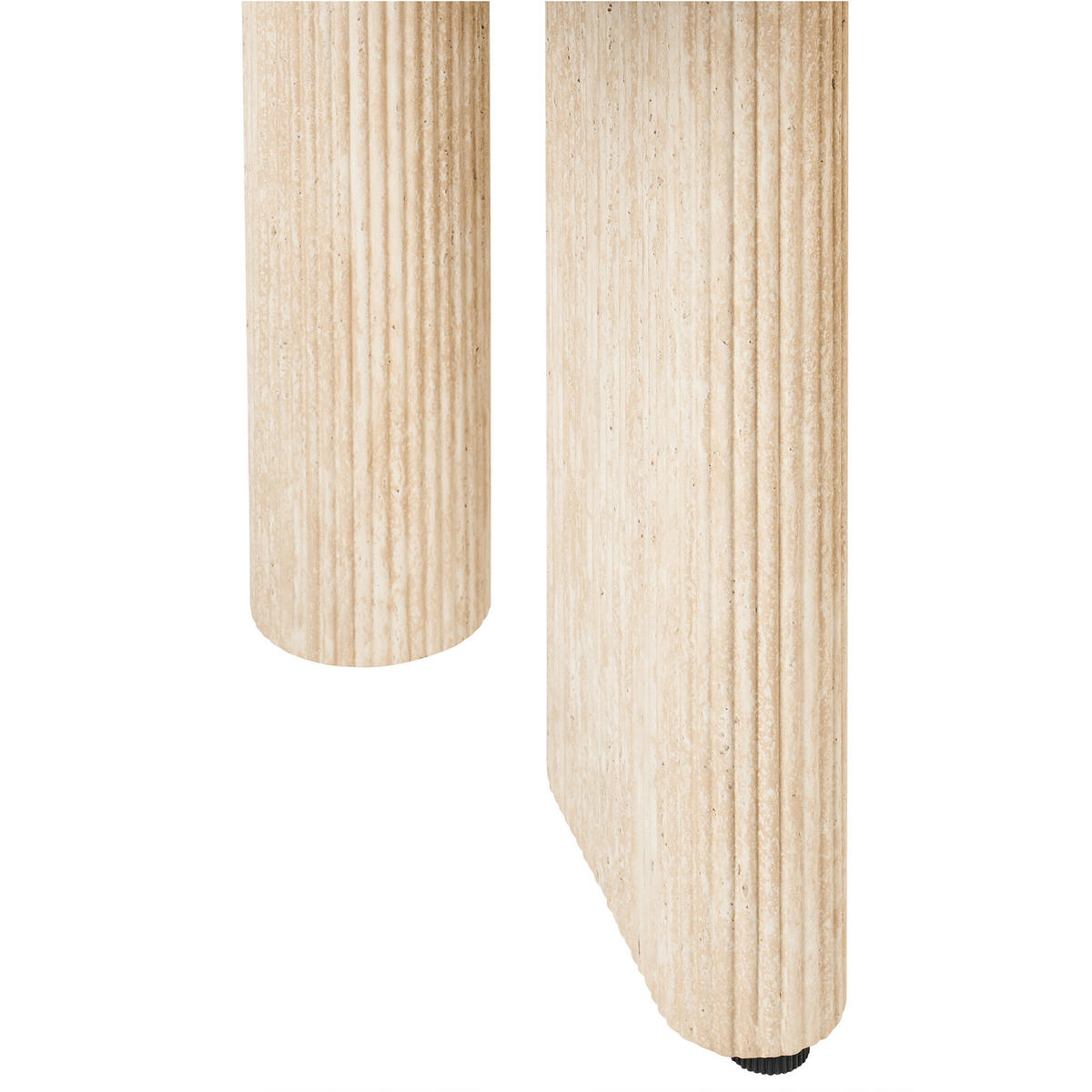 JÍDELNÍ STŮL Imitace travertinu 180/90 cm Barroy - béžová, kompozitní dřevo (180/90/76cm) - Beliani