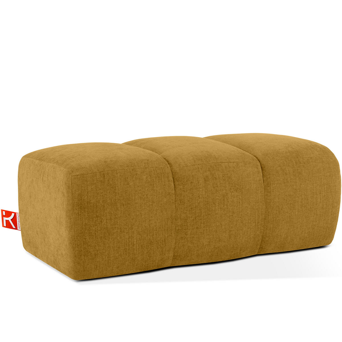 SITZHOCKER FLAVA, Honigfarben - Honig, Holz/Holzwerkstoff (123/47/70cm) - KONSIMO®