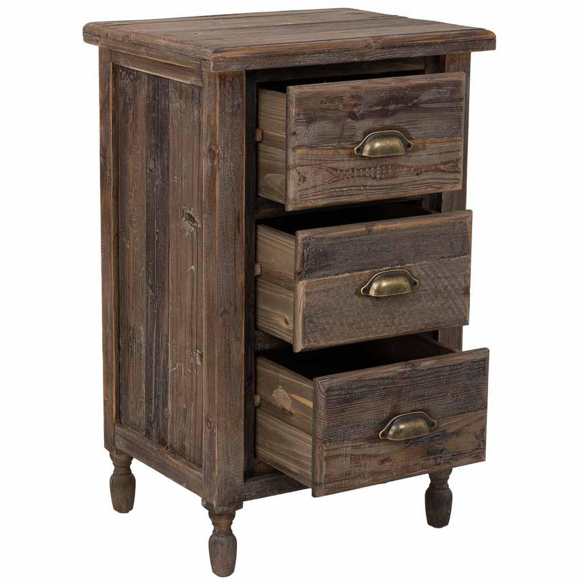 NACHTTISCH aus Holz, 48x38x77cm - Braun, Holz (48/76.5/38cm) - Wanderlust