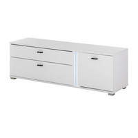TV-LOWBOARD weiß matt, TV Unterteil inklusive Frontbeleuchtung 150 cm - Weiß, Holzwerkstoff (150/45/42cm) - Furn.Design