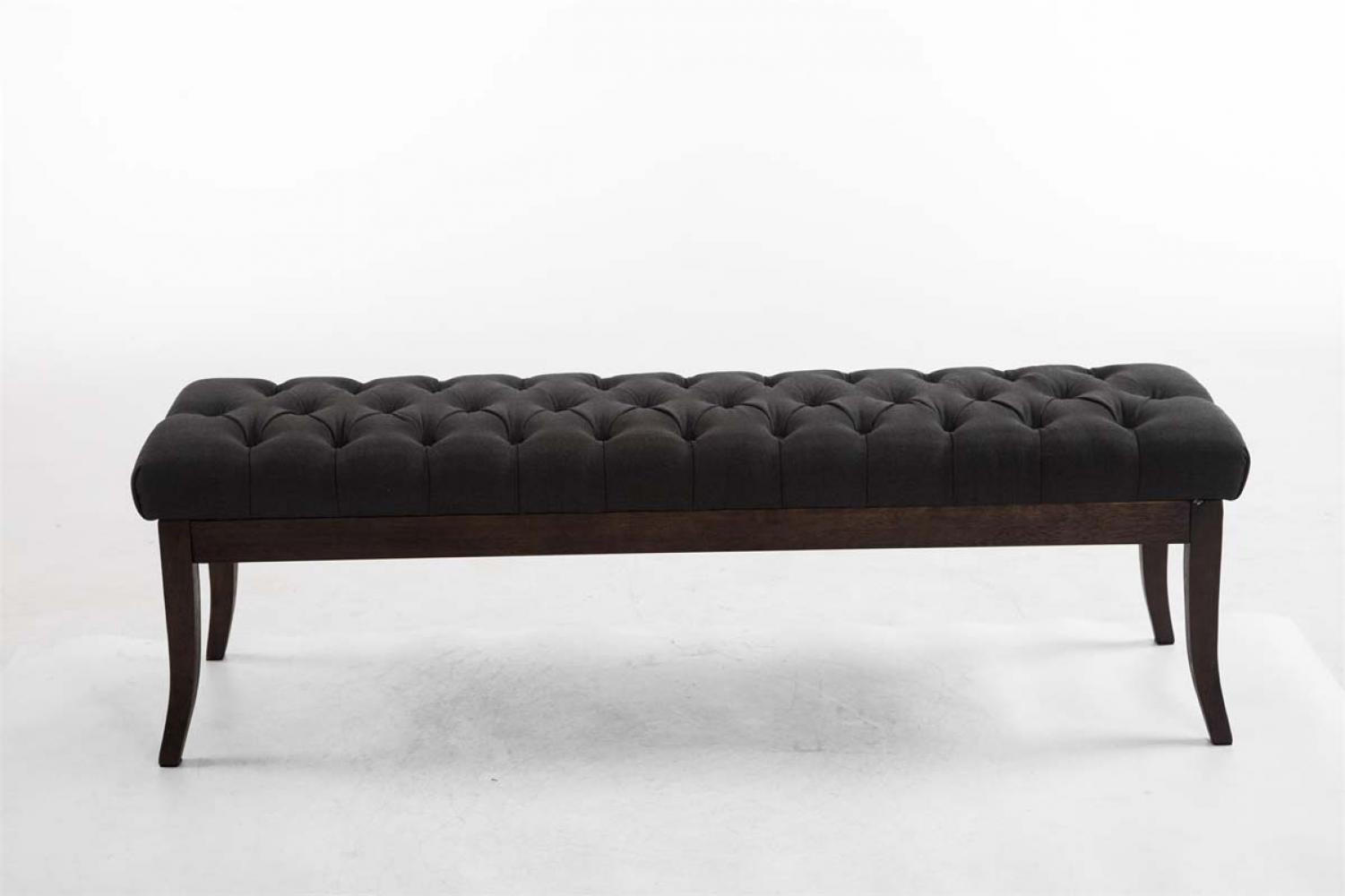 SITZBANK 150/38 cm Stoff Dunkelgrau - Dunkelgrau, Holz/Textil (150/46/38cm) - CLP