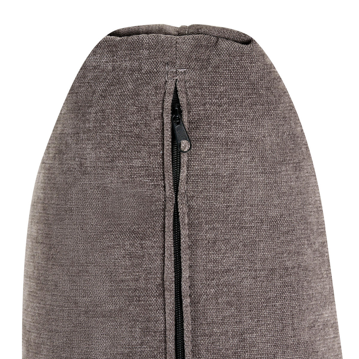 SESSEL Chenillegewebe Taupe Kjaer - Taupe, Textil (100/100/100cm) - Beliani