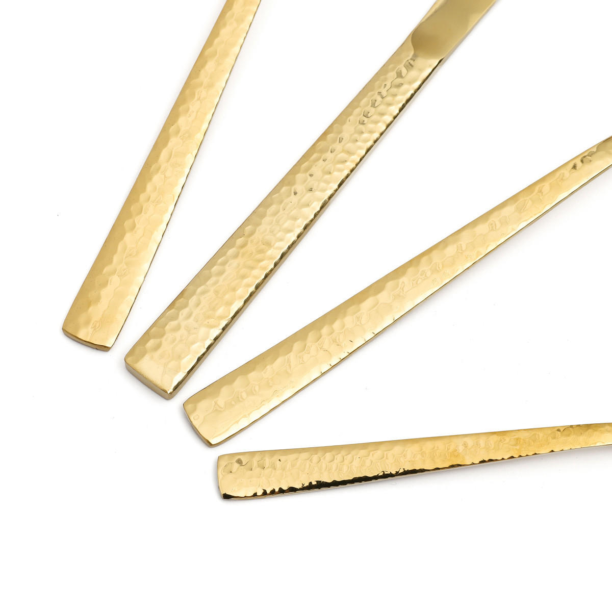 BESTECKSET Martello Gold 24-tlg. - Goldfarben, Metall - Homla