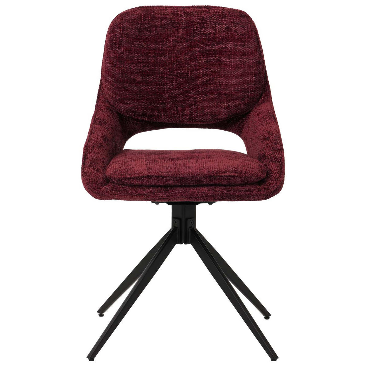 JEDILNI STOL Bordeaux, komplet 2 kosov - bordo, tekstil (55/87/55cm) - MCW