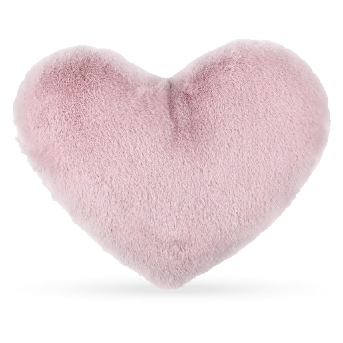 HERZKISSEN Plüschig Altrosa - Altrosa, Textil (30/40cm)