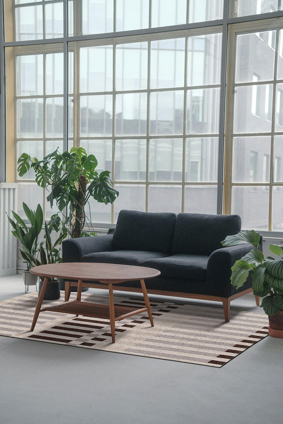 TEPPICH In-Outdoor, recycelt grau - Grau, Textil (120/170cm) - AFK Living