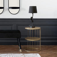 BEISTELLTISCH Design und Original Golden 36/36/52 cm - Goldfarben, Metall (36/36/52cm) - Atmosphera Createur d´interieur