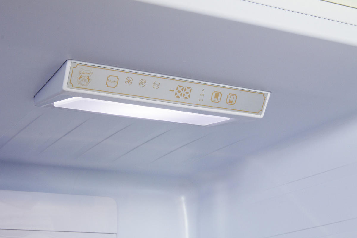 KÜHLSCHRANK KK 60825 Em, Schwarz, 60 cm breit, 330 L, NoFrost, 199 cm - Schwarz, Metall (59.5/199/73.5cm) - Kaiser Küchengeräte